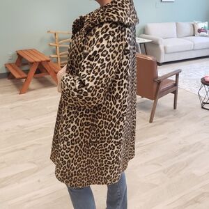 GUC Vintage leopard Print Swing Coat XL